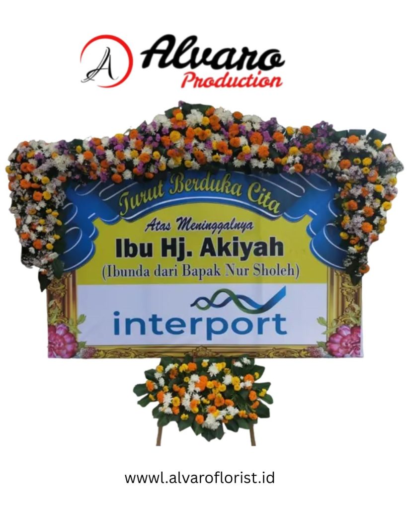Bunga Papan Duka Cita Alaya Desain Superior & Elegan di Jakarta - Alvaro Florist Id