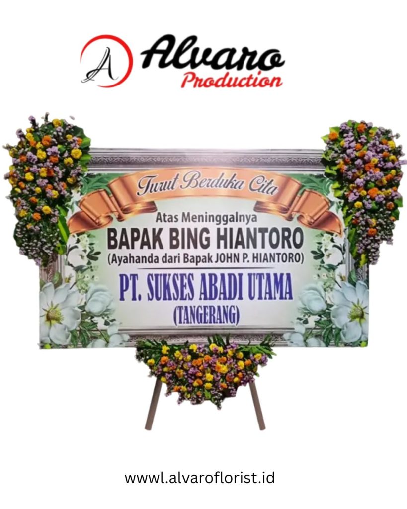 Bunga Papan Duka Cita Amina Solusi Simpati Terjangkau di Jakarta - Alvaro Florist Id