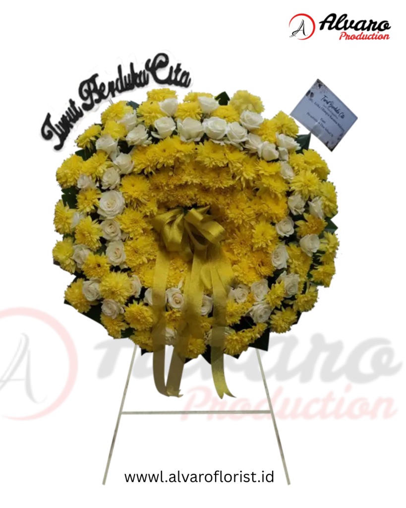 Krans Duka Cita Kayla Pilihan Klasik & Elegan di Jakarta - Alvaro Florist Id