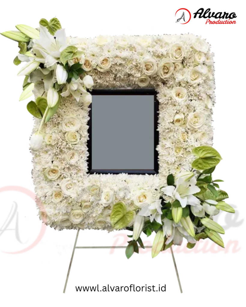 Krans Duka Cita Kimberley Rangkaian Peace Lily & Bunga Lily di Jakarta - Alvaro Florist Id